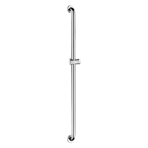 Barre de douche droite avec support douchette Inox brillant