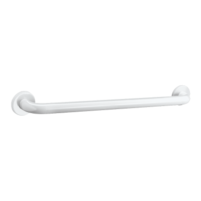 Barre de maintien droite Basic blanc, 600 mm Ø 32