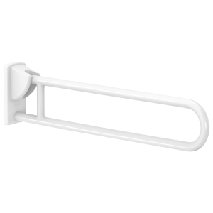 Barre de maintien rabattable Nylon blanc antibactérien, L. 850 mm