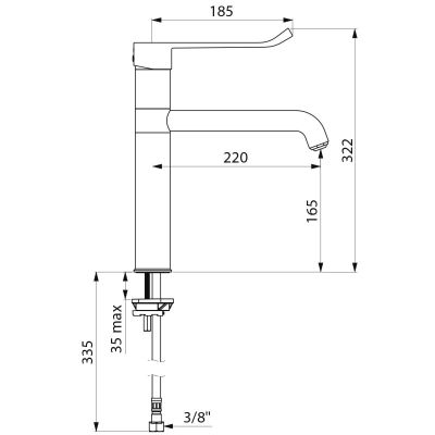 Mitigeur evier à bec orientable robinet cuisine delabie 2506t2 DELABIE Pas  Cher 