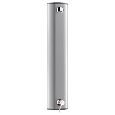 Colonne de douche aluminium avec mitigeur séquentiel SECURITHERM