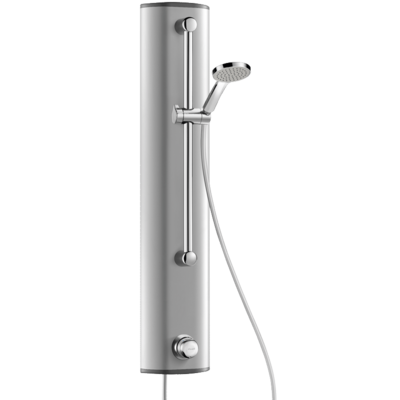Kludi Nova Fonte - Colonne de douche avec pommeau de douche, support, barre  de 900 mm et flexible, noir mat 2084039-15