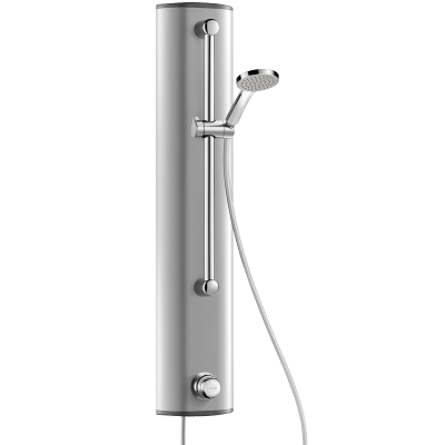 Kludi Nova Fonte - Colonne de douche avec pommeau de douche, support, barre  de 900 mm et flexible, noir mat 2084039-15