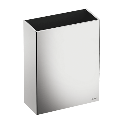 Poubelle inox rectangulaire murale , 25 litres