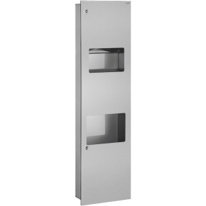 Combi sèche-mains, poubelle encastrable et distributeur d'essuie-mains