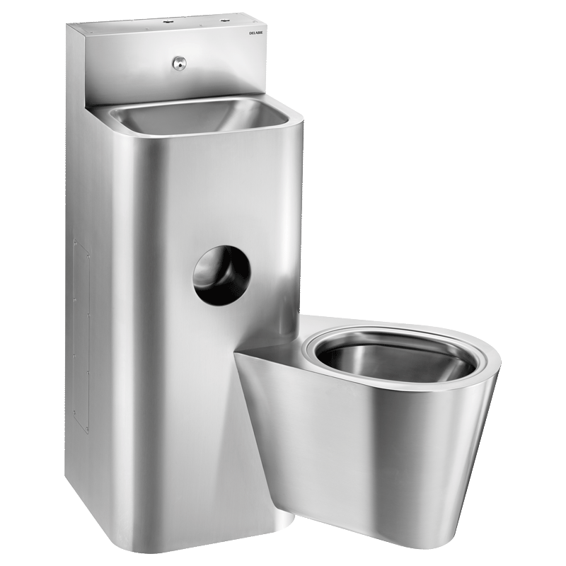 KOMPACT Réf. 160400 : Lavabo WC suspendu en inox à poser au sol