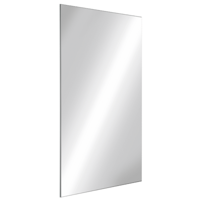 Miroir incassable inox, H. 1000 mm