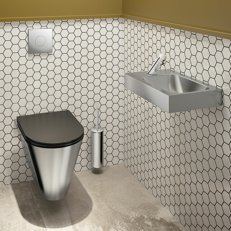 Abattant WC design slim pour WC modèles S21/700 (réf. 102839) - DELABIE