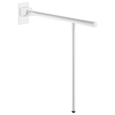 Barre de maintien rabattable avec béquille Be-Line® blanc, L.650 mm