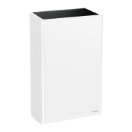 510465W-Poubelle inox rectangulaire murale, 20 litres