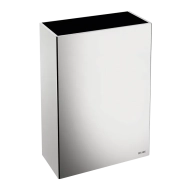 510467P-Poubelle inox rectangulaire murale , 50 litres
