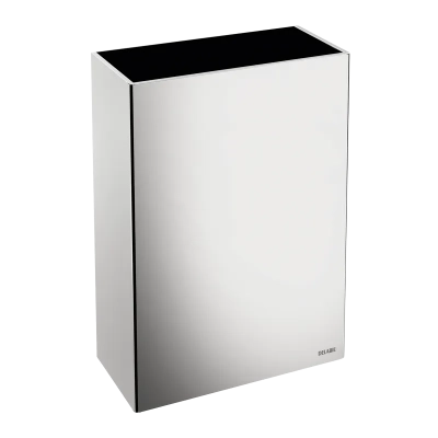Poubelle inox rectangulaire murale , 50 litres