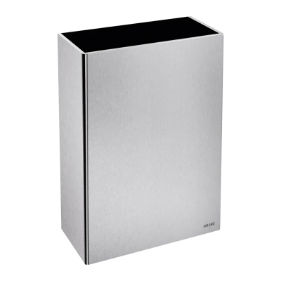 Poubelle inox rectangulaire murale , 50 litres