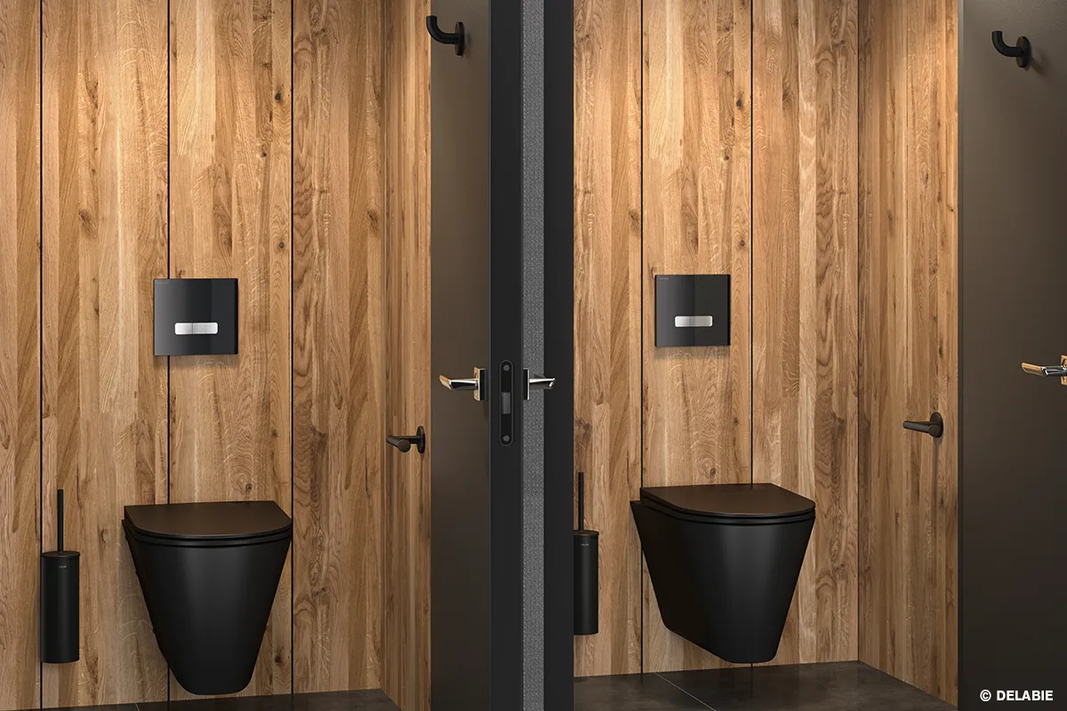 Sanitaires WC noirs