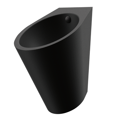 Urinoir design FINO finition Téflon® noir mat