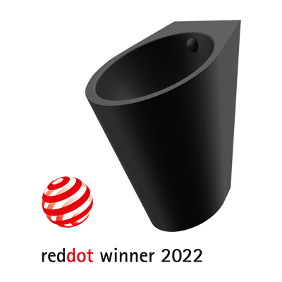 L’urnoir FINO noir mat primé au RED DOT DESIGN AWARD 2022