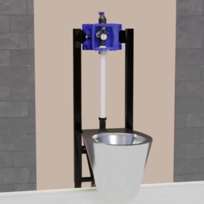 Chasse d'eau directe WC : gain de place