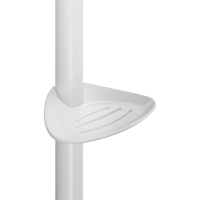 511912W-Porte-savon pour barre de douche Be-Line®, coulissant, blanc