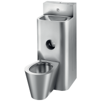 162800-Combi Lavabo WC à poser au sol KOMPACT