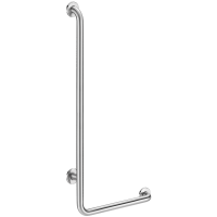 5071DS-Barre de maintien en L Inox satiné, H. 1150 mm