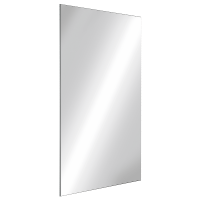 3459-Miroir incassable inox, H. 1000 mm