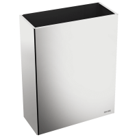 510463P-Poubelle inox rectangulaire murale , 38 litres