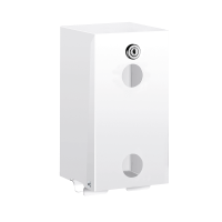 1661-Porte-papier toilette mural double rouleaux