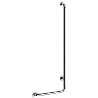 5071GP2-Barre de maintien en L Inox brillant, H. 1150 mm