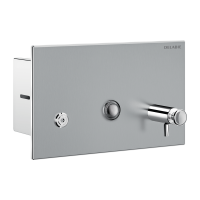 510711S-Distributeur de savon mural encastrable, 1 litre