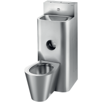 161800-Combi Lavabo EC/EF WC à poser au sol KOMPACT
