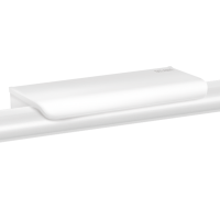 511922W-Tablette porte-savon pour barre de douche, blanc