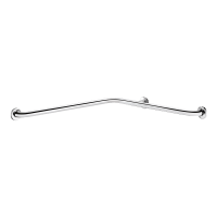 5120P2-Barre de douche d'angle 2 murs Inox brillant