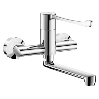 2436-Mitigeur de lavabo mécanique séquentiel mural