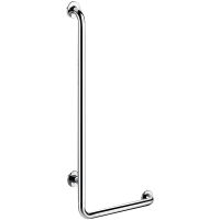 5071DP2-Barre de maintien en L Inox brillant, H. 1150 mm