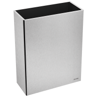 510463S-Poubelle inox rectangulaire murale , 38 litres