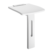 510405-Siège de douche rabattable avec pied