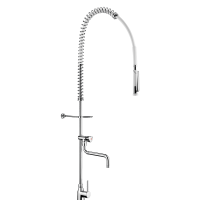 6692-Combiné de prélavage monotrou avec mitigeur