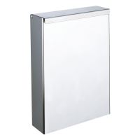 465-Poubelle inox rectangulaire murale avec couvercle, 4,5 litres