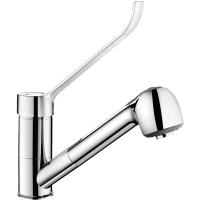 2211LEP-Mitigeur d'évier à équilibrage de pression avec douchette extractible