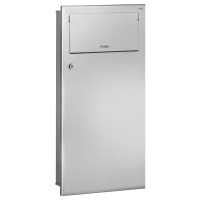 510713S-Poubelle encastrable inox avec trappe