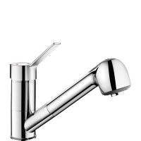 2211-Mitigeur d'évier mécanique avec douchette extractible