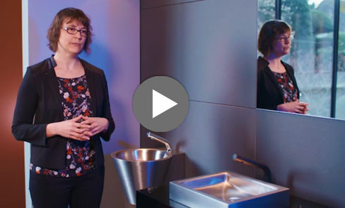 Découvrez en vidéo la vasque Inox UNITO, avec son design intemporel et minimaliste