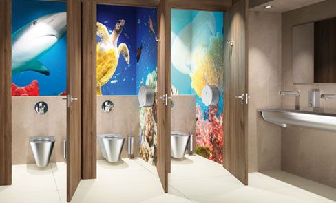 Porte-balai WC mural chromé avec couvercle - CO WBD N - Decor Walther