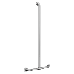 5441S-Barre de maintien en T avec remontée verticale coulissante Inox satiné
