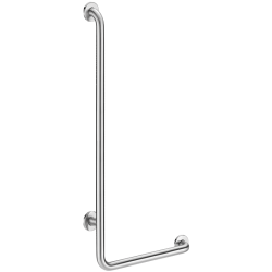 5071DS-Barre de maintien en L Inox satiné, H. 1150 mm