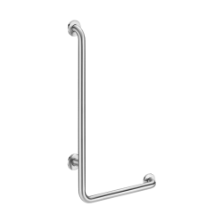 5070DS-Barre de maintien en L Inox satiné, H. 750 mm