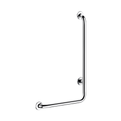 5070GP2-Barre de maintien en L Inox brillant, H. 750 mm