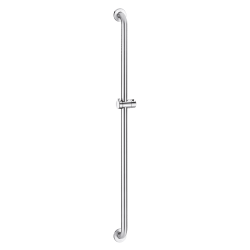 5460S-Barre de douche droite avec support douchette Inox satiné