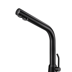 498MCHB-Mitigeur de lavabo automatique BLACK BINOPTIC MIX